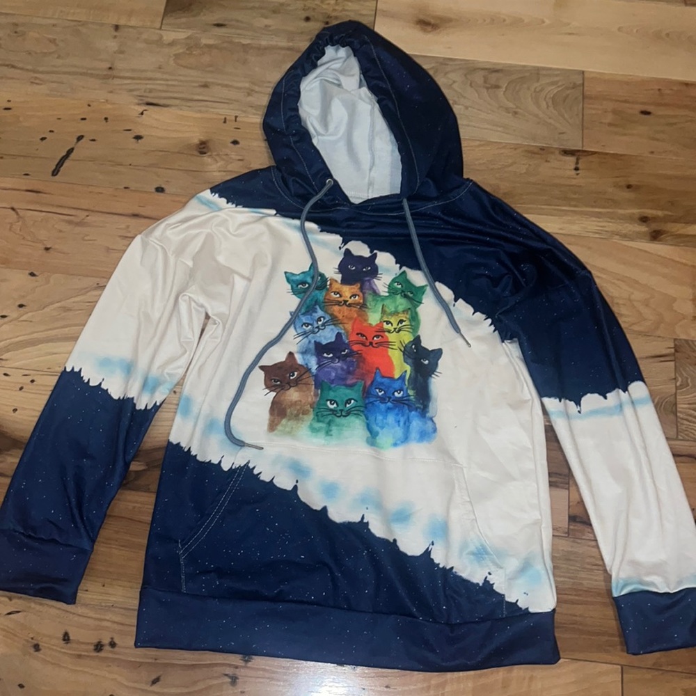 Cute Cat Pullover Hoodie